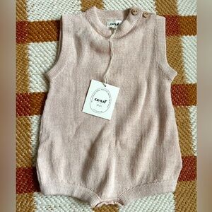 Oeuf Baby Alpaca Pink Knit Romper BNWT